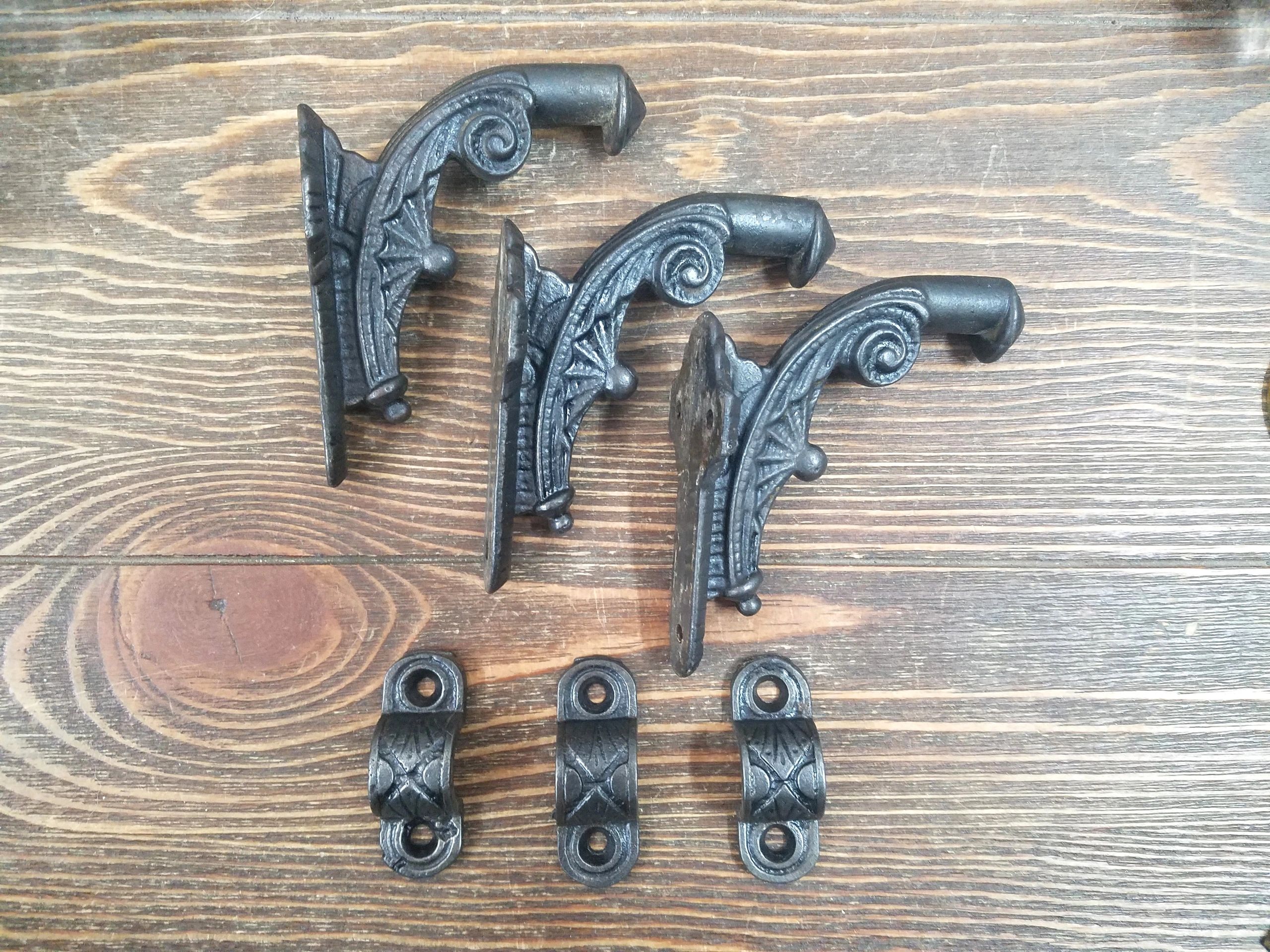 Eastlake Era Cast Iron Handrail Brackets