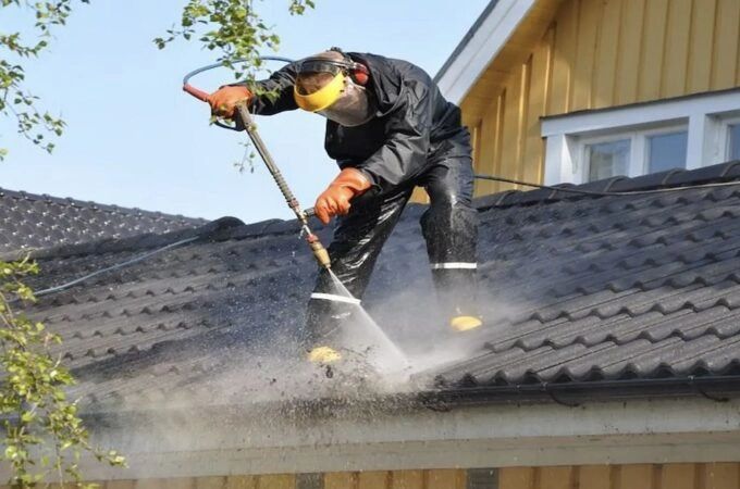 Gutter cleaning service, roof work and gutter replacement if needed