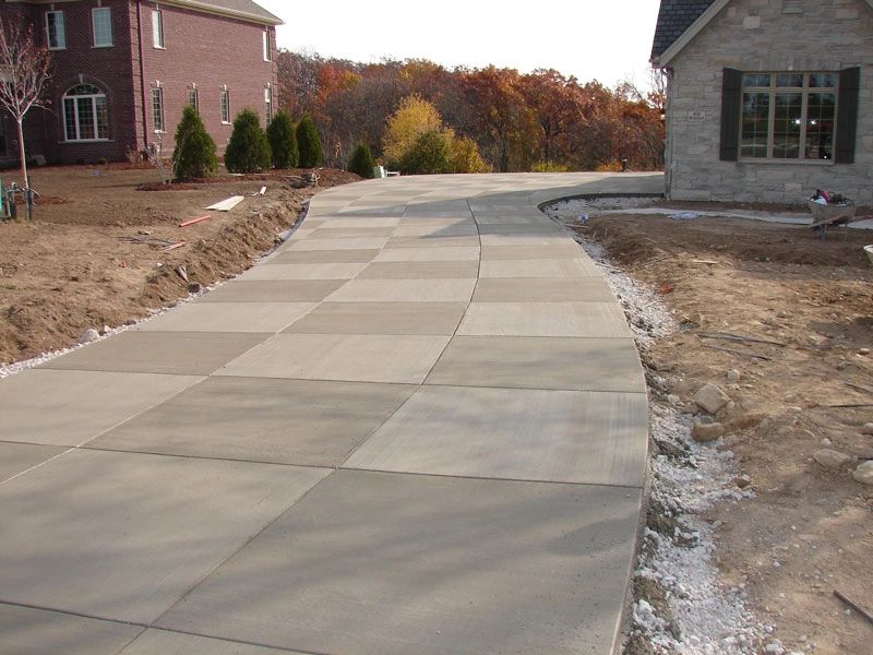 Residential Concrete Driveway Installation