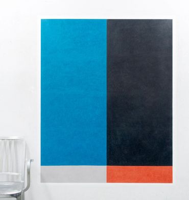 SUBURBAN LAWNS 52”x65” colored pencil on paper