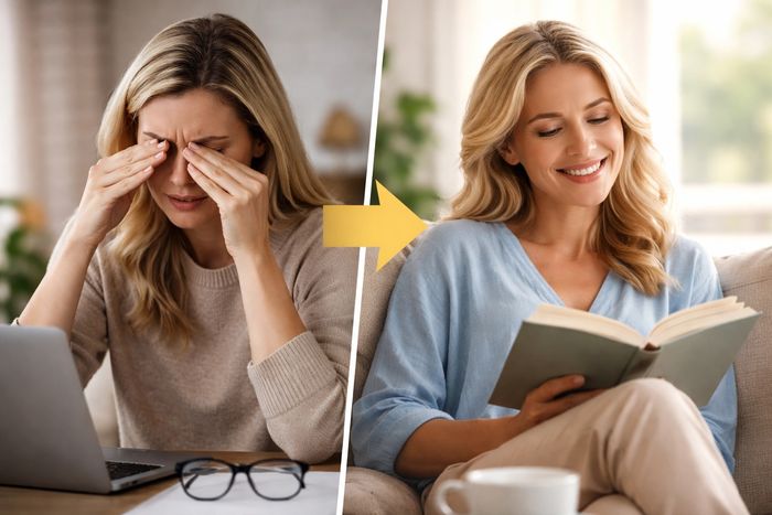 IT'S SO MUCH EASIER TO READ WHEN YOUR EYES ARE NOT DRY.