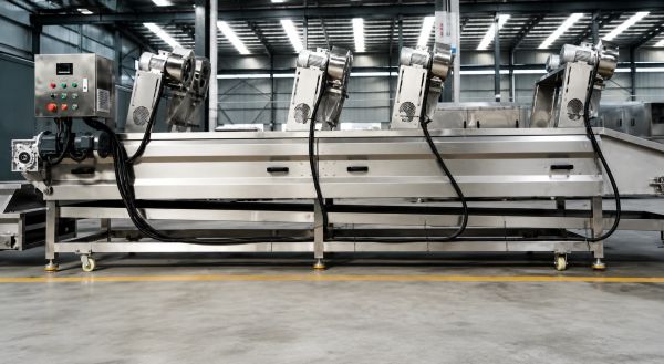 Industrial machinery setup in a factory.