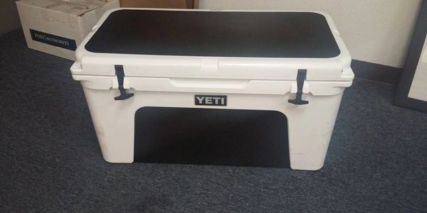 Custom wrapped YETI cooler.