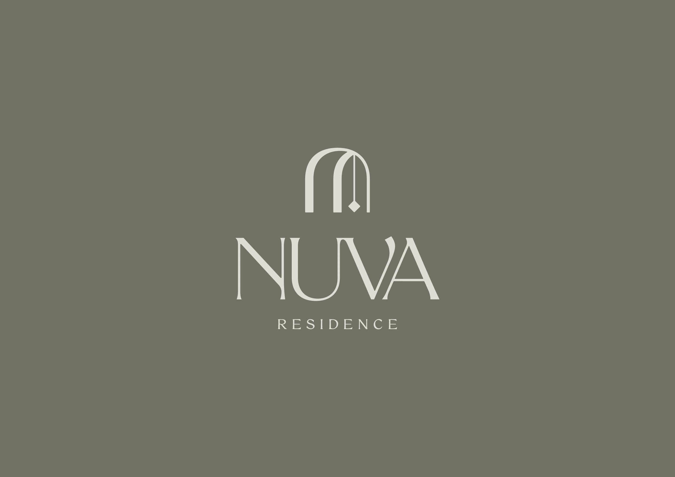 NUVA Residence logo on a muted background.