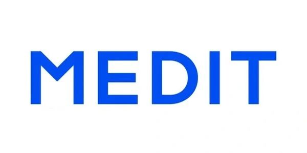 Blue text spelling 'MEDIT' on a white background.