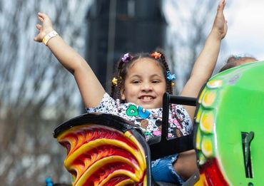 Kid having fun, Photo by AJC Steve Schaefer