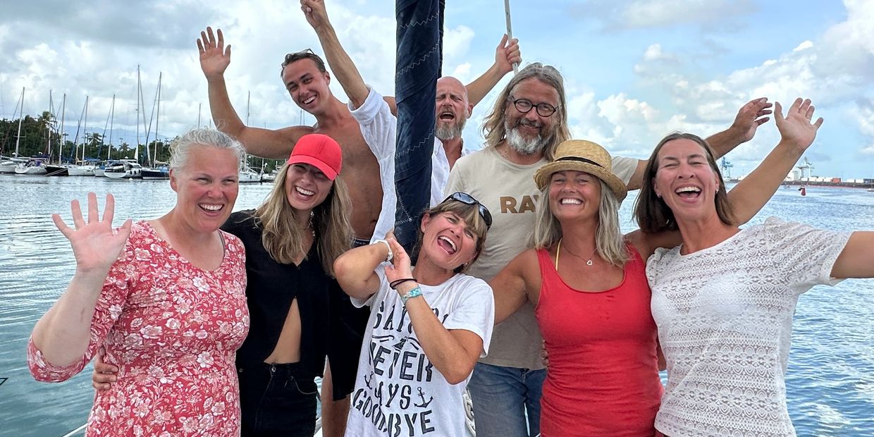 The crew from our Atlantic crossing 2023