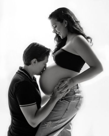 ¡La emoción de esperarte! Fotografía de maternidad