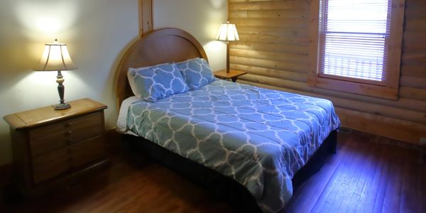 Front bedroom in Laurelwood Lodge at Lake lure, NC