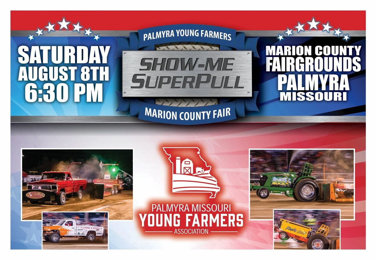 Show-Me SuperPull event at Marion County Fair, Palmyra, Missouri.