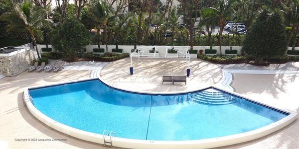 Half mooned shaped Pool at the Ambassador, Palm Beach