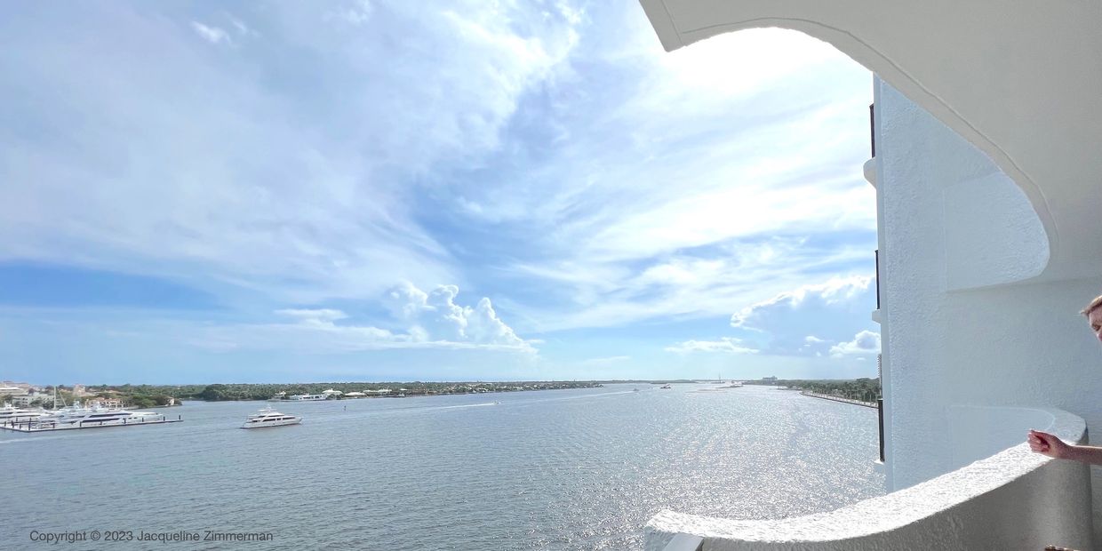 Rapallo view from balcony, Intracoastal, West Palm Beach, condo for sale