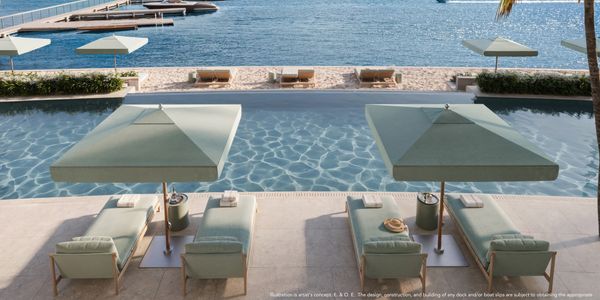 Mandarin Oriental West Palm Beach, 5400 N Flagler Dr, West Palm Beach, poolside cabanas, waterfront