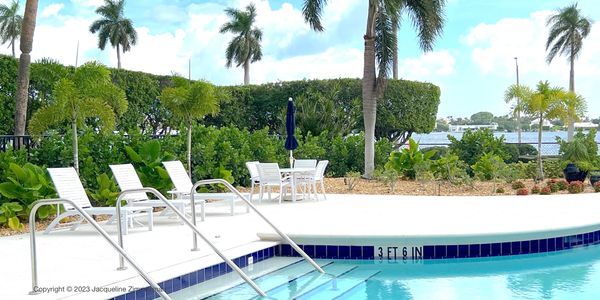 Rapallo, 1801 S Flagler, West Palm Beach, pool and white launge chairs