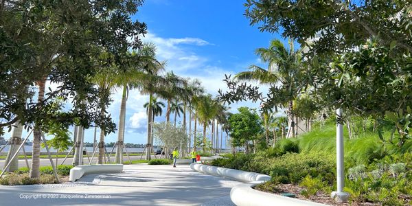 Walkway infant of La Clara, West Palm Beach, Flagler Drive