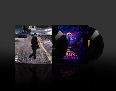 The Realm of Twilight and Crystal Illusion on Vinyl Record.

A two EP double album of dark ambient m