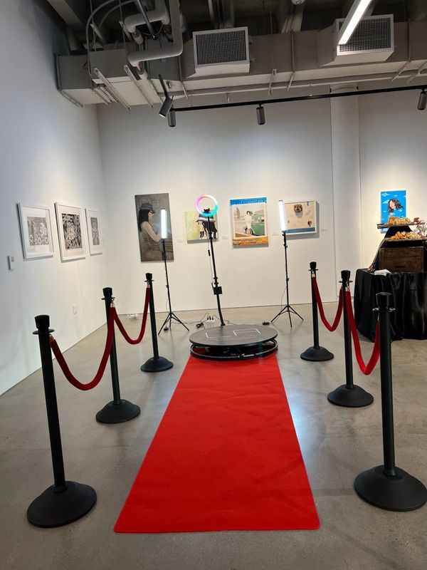 Red Carpet 360 Photo Booth Rental for the Red Carpet Package in Riverside, California