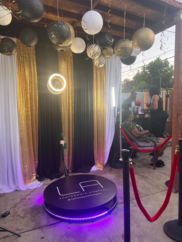 360 Photo Booth rental for a birthday party in Los Angeles, California