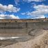 A mining pit full of water
