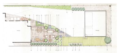 Entertainment Backyard landscape plan