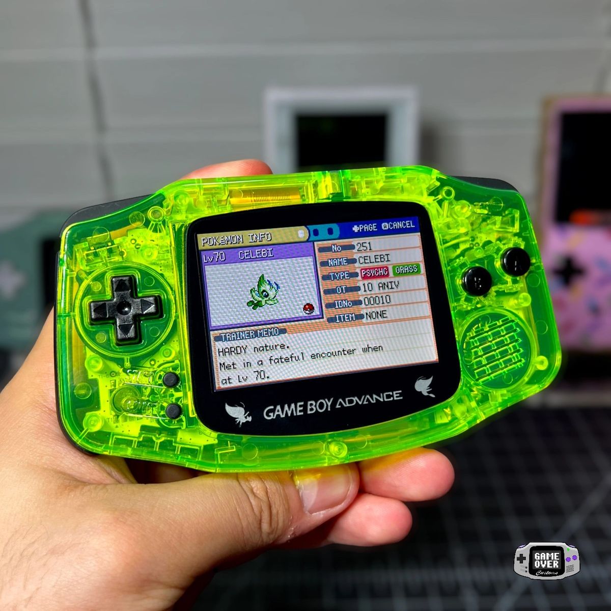 Gameboy Advance “Celebi Edition”