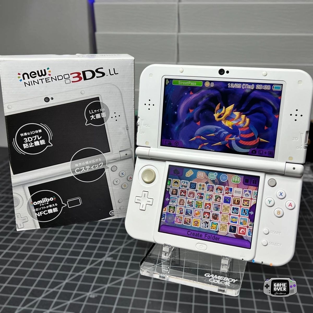 Nintendo 3DS LL “Pearl White” (Modded) 