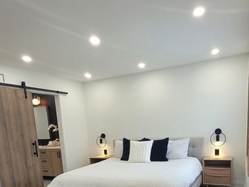 Installation of Pot lights, wall sconces and bathroom vanity fixtures