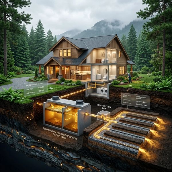 Septic tank pumping in Deer Park WA