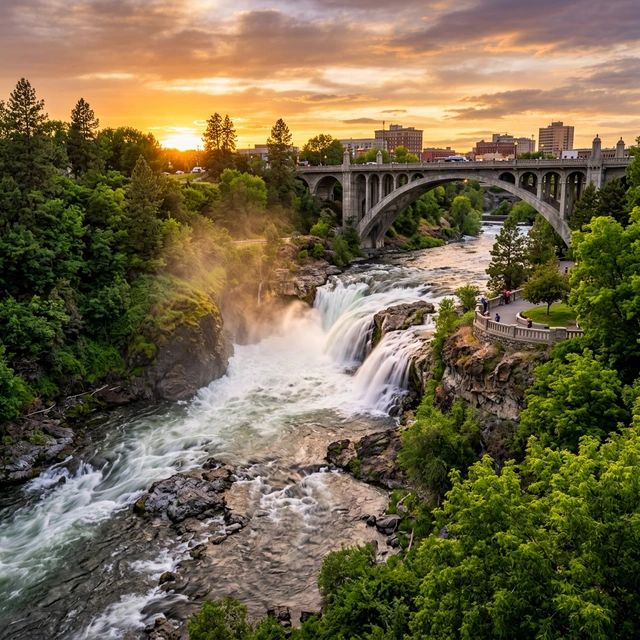 Spokane Falls in Riverfront Park - Spokane Septic Services serves all of Spokane WA