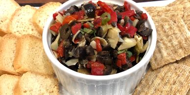 Roasted Red Pepper, Artichoke, & Olive Tapenade