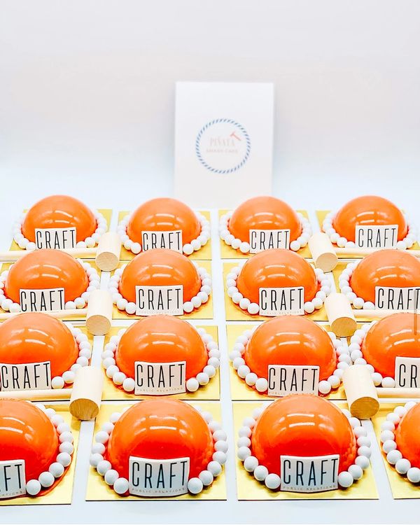 Mini dome Smash Cakes created for Craft Public Relation’s 5th Anniversary.