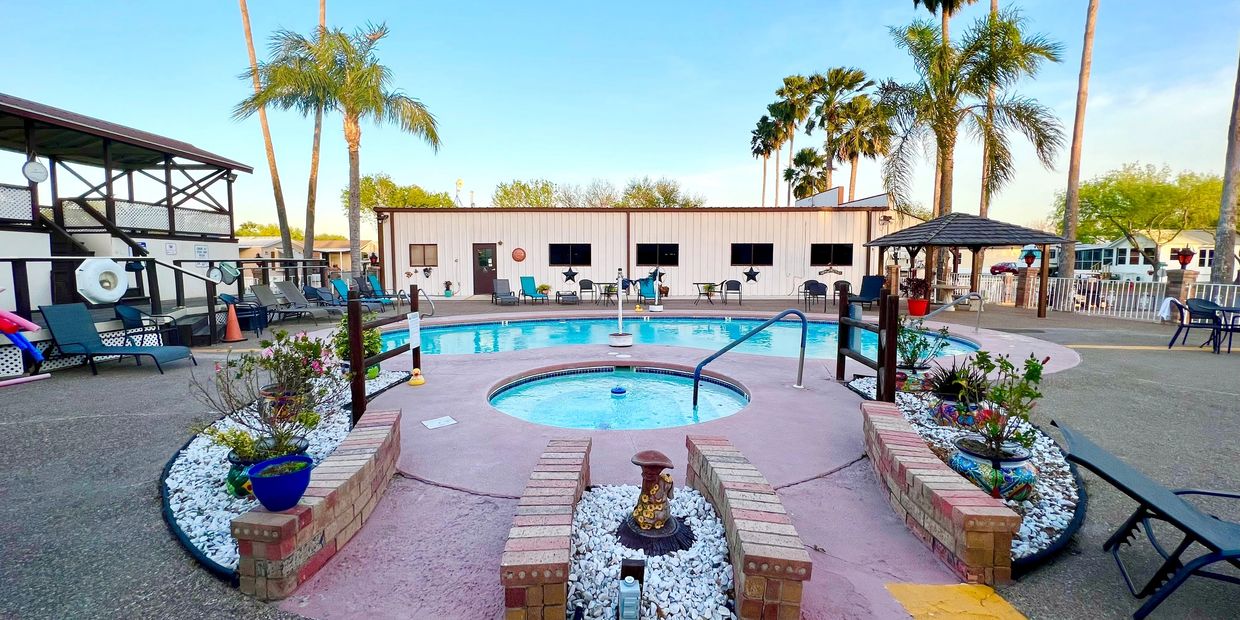 Spa & Heated Pool at Winter Ranch RV Resort