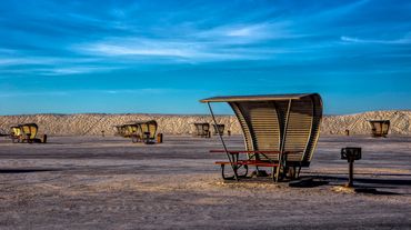 White Sands picnic shelters