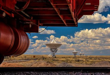 radio antennae Very Large Array VLA Plains of San Agustin, New Mexico