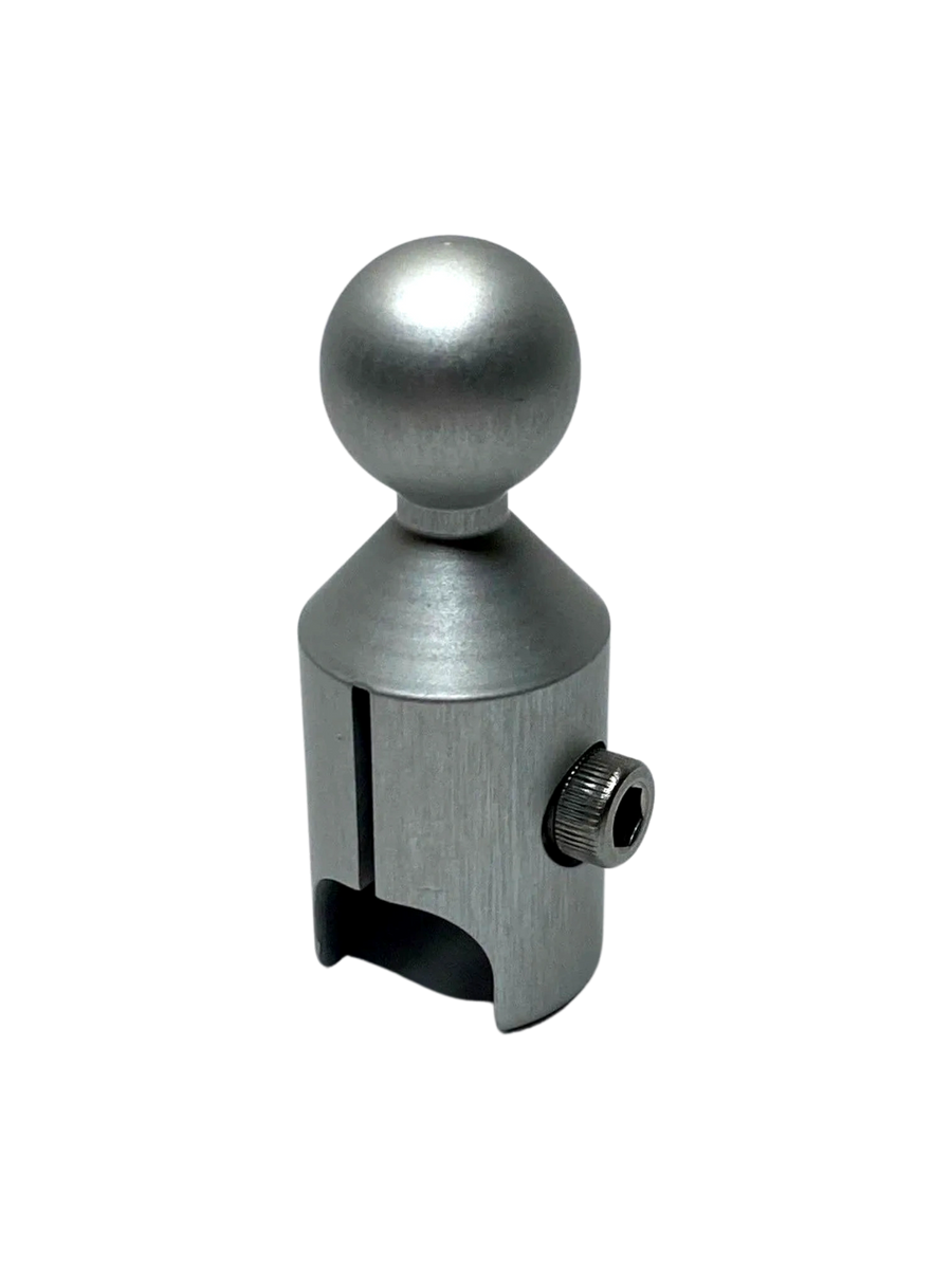 5-62020 Pivoting 17mm ball shaft , adds 1.5" (38mm) to overall height  (Black or Silver Or Chrome: Chrome)