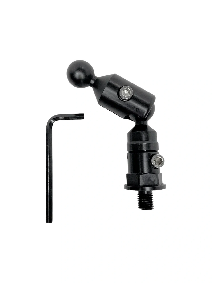 10mm Threaded Mirror Mount with Pivoting shaft Fits into 10mm