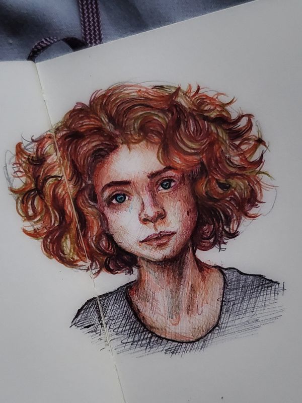 Portrait study - Ballpoint pen