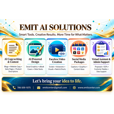 Emit AI Solutions: Smart AI tools for content creation and management.