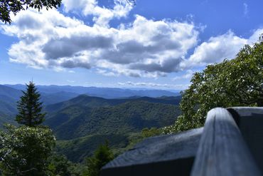 Mountain view under a cloudy sky.