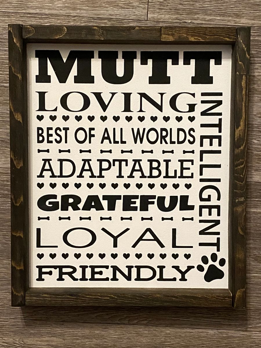 Mutt word scramble sign