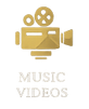 Vintage-style golden film camera with text "Creative Media Studio" below.