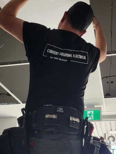 Commercial LED lighting upgrade completed by our electrical contractor team in Valleyview.