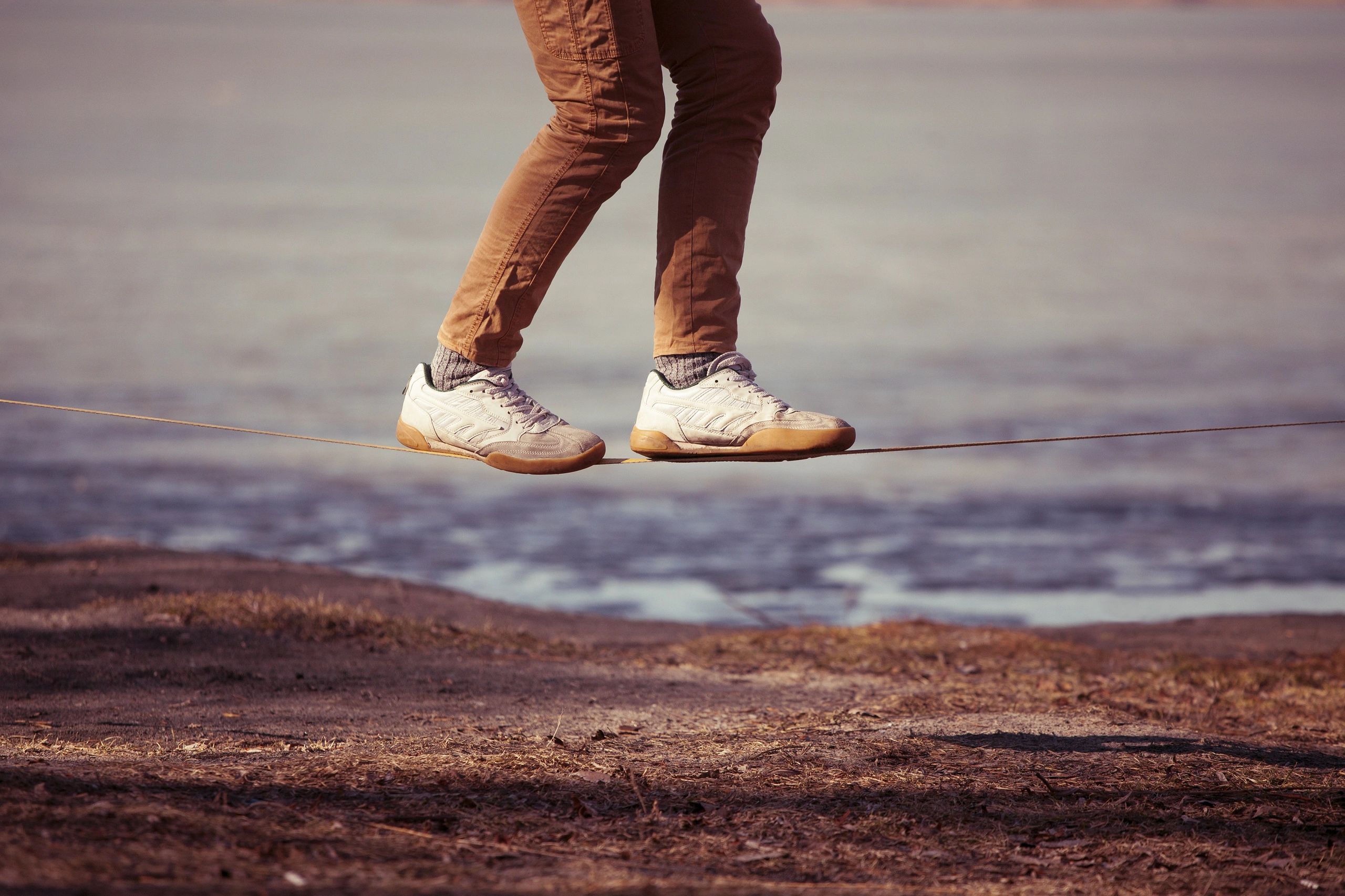 Walking my love. Нужно уметь держать баланс.