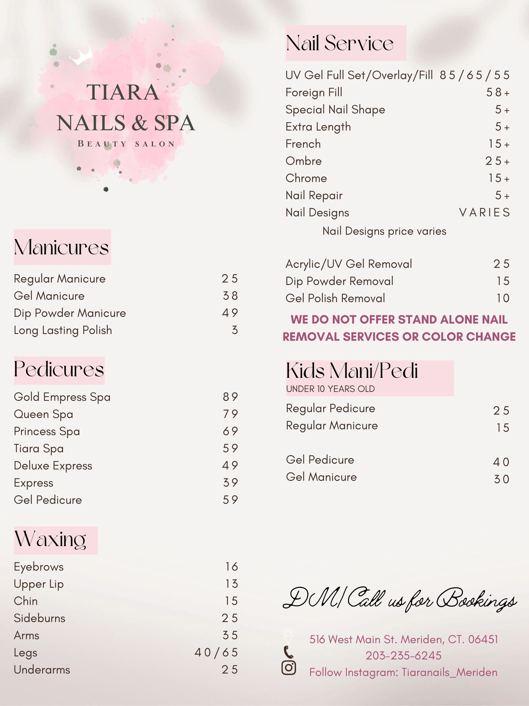 Best nail salon in Connecticut manicures, pedicures, UV gel nails, spa pedicures, and waxing 