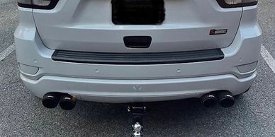 Custom Jeep Grand Cherokee quad exhaust