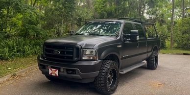 Blacked out Ford F-250