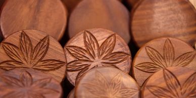 Wooden cannabis containers