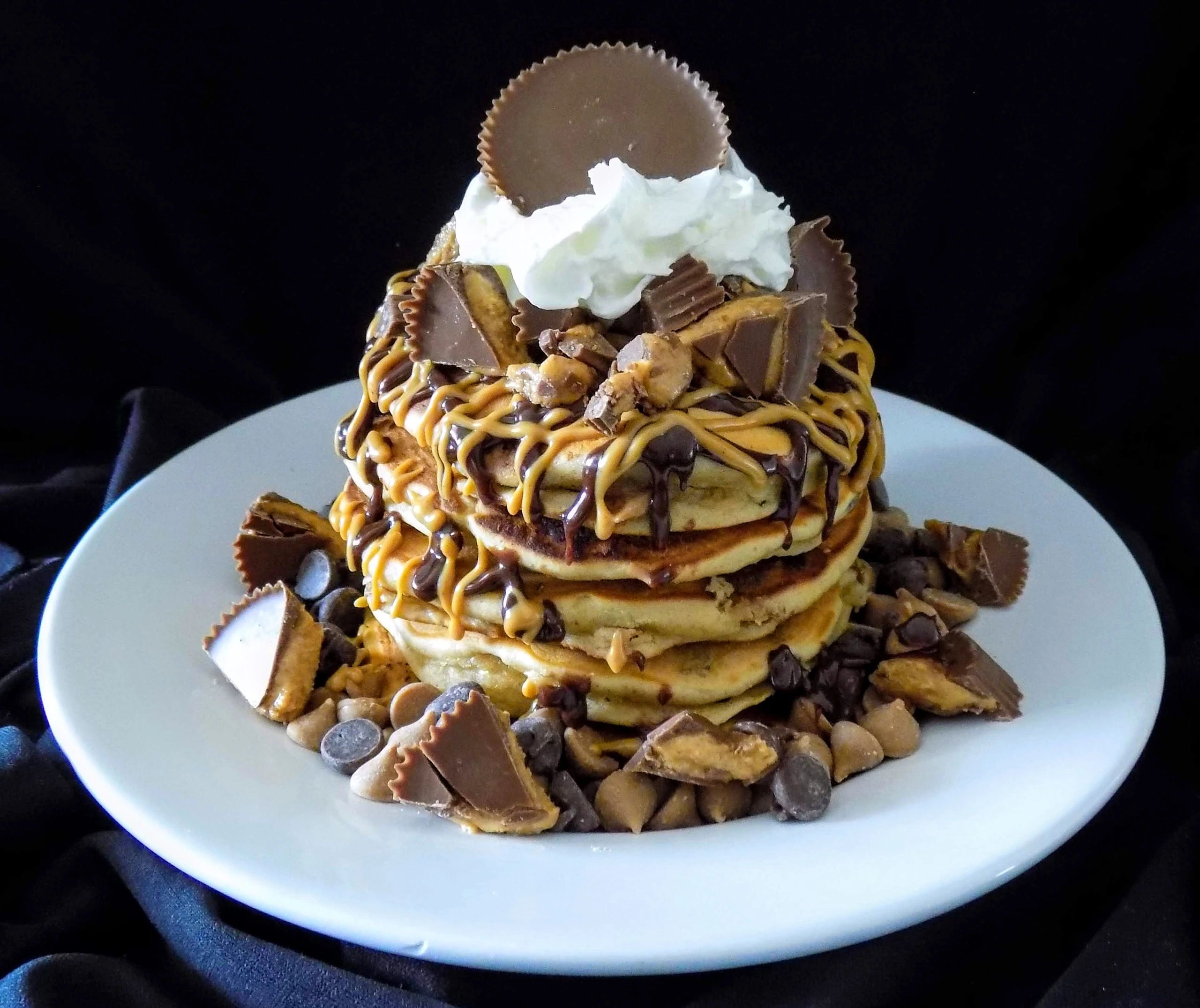 Peanut Butter & Chocolate Pancakes