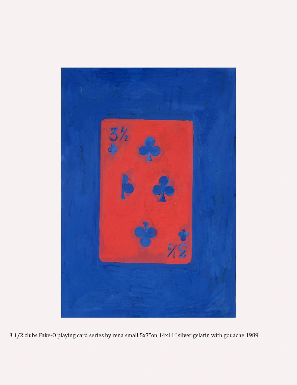 Clubs from the Fake O Deck of Playing cards painting 