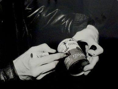 Andy Warhol 1985 for Artists' Hands New York City Copyright Rena Small
